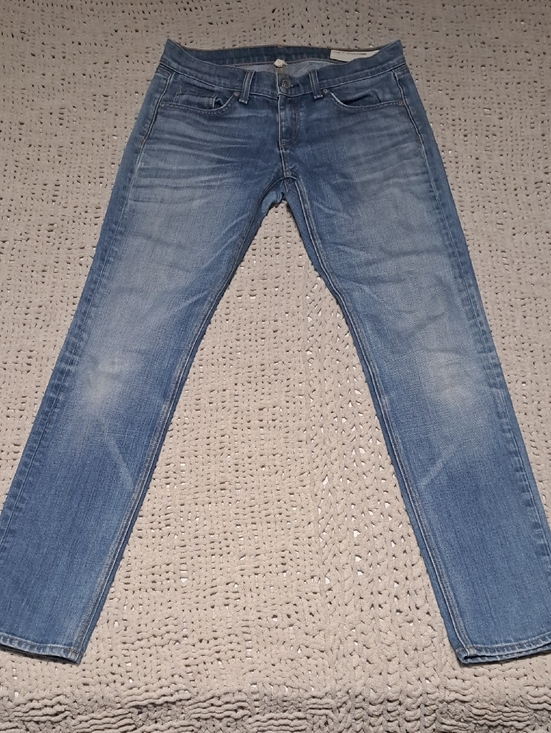 rag & bone Denim - 381 - rag & bone Slim Straight Washed Blue Jeans